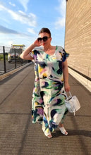 Load image into Gallery viewer, Kleid aus Rayon Viskose 6012 blaugrün in tollen Farben von Mädchenglück bis Größe 60