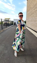 Load image into Gallery viewer, Kleid aus Rayon Viskose 6012 blaugrün in tollen Farben von Mädchenglück bis Größe 60