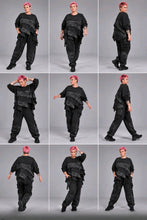 Load image into Gallery viewer, 2-Teiler Set Pullover & Hose Washed Black Größe 40 bis 56