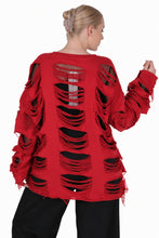 Lade das Bild in den Galerie-Viewer, Stylischer Cutout Oversize Sweat-Pullover mit Tüll in 3 Farben