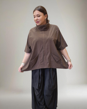 Load image into Gallery viewer, Tunika in Schoko Größe 40 bis 54