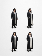 Lade das Bild in den Galerie-Viewer, 𝐒𝐚𝐥𝐞- Kleid 2 Teiler CN-G mit separatem Schal Accessoire in 4 Größen bis Gr 58