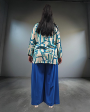 Lade das Bild in den Galerie-Viewer, Maxlive Set bestehend aus Blusenjacke und Marlene Hose Größe 38 bis 52