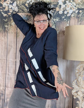 Load image into Gallery viewer, SALE Mädchenglück Tunika marine in 6 Größen