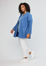 Lade das Bild in den Galerie-Viewer, Stylischer Blazer in Blau Größe 42 bis 62 - Studio