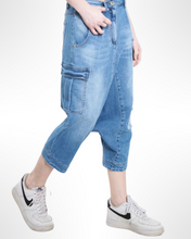 Load image into Gallery viewer, Blue Denim Kollektion Jeans Tiefschritthose Bhaggy Größe 42 bis 48