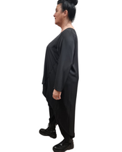 Lade das Bild in den Galerie-Viewer, Mädchenglück Vokuhila Long Tunika in 4 Größen Schwarz bis Größe 62