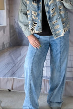 Load image into Gallery viewer, Maxlive elastische Jeanshose in stone washed