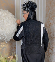 Load image into Gallery viewer, H4- Pulli mit Strick und Memory Taft bis Gr 54