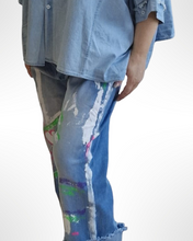 Load image into Gallery viewer, Blue Denim Kollektion Jeans Größe 42 bis 48 mit Grafitti