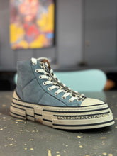 Load image into Gallery viewer, Rebecca White Sneaker Suede Jeans mit Leo bis Gr 41