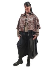 Load image into Gallery viewer, CNG Ballonhose mit veganem Ledereinsatz -Avantgardistisch, alle Größen