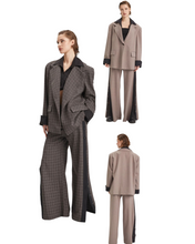 Load image into Gallery viewer, H4 Oversized Blazer in Grau und Beige