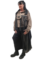 Load image into Gallery viewer, CNG Ballonhose mit veganem Ledereinsatz -Avantgardistisch, alle Größen