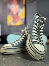 Load image into Gallery viewer, Rebecca White Sneaker Suede Jeans mit Leo bis Gr 41