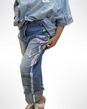 Load image into Gallery viewer, Blue Denim Kollektion Jeans Größe 42 bis 48 mit Grafitti