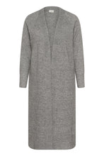 Lade das Bild in den Galerie-Viewer, Oversize Cardigan Strickmantel in Grey Grau Gr 42 bis 64+ - Kaffe Curve
