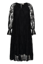 Lade das Bild in den Galerie-Viewer, Romantisches Boho-Spitzenkleid im Stufen-Look – in Schwarz bis Gr 58
