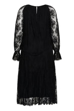 Lade das Bild in den Galerie-Viewer, Romantisches Boho-Spitzenkleid im Stufen-Look – in Schwarz bis Gr 58
