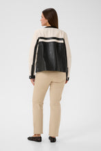 Lade das Bild in den Galerie-Viewer, Exklusive Biker-Jacke aus 100% echtem Schafsleder bis Gr 54 - Kaffe Curve

