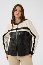 Lade das Bild in den Galerie-Viewer, Exklusive Biker-Jacke aus 100% echtem Schafsleder bis Gr 54 - Kaffe Curve
