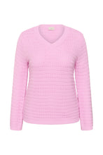 Lade das Bild in den Galerie-Viewer, Sommerpulli mit Lochmuster in Babyrosa Gr 40 bis 62- Kaffe Curve
