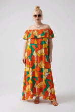 Lade das Bild in den Galerie-Viewer, Carmenkleid in schönen Farben von CN-G bis Größe 60
