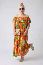 Lade das Bild in den Galerie-Viewer, Carmenkleid in schönen Farben von CN-G bis Größe 60
