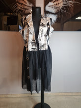 Lade das Bild in den Galerie-Viewer, Jeans Westenkleid mit Chiffon - Bestseller unserer Kundinnen
