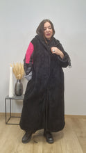 Load image into Gallery viewer, CNG Winter Teddymantel mit Applikationen bis Größe 60- kurzzeitig im Halloween Special
