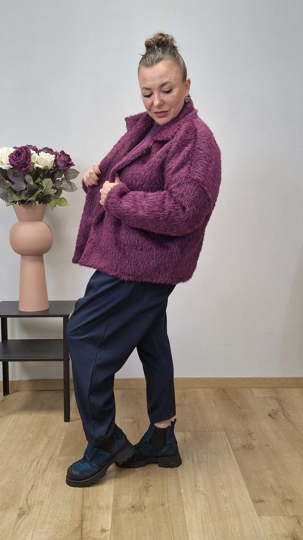 Felljacke Jule in 6 Farben Onesize Größe 40 bis 52