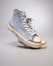 Lade das Bild in den Galerie-Viewer, Rebecca White Sneaker D&amp;W Jeans bis Gr 37 bis 42 in Jeansblau
