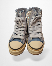 Lade das Bild in den Galerie-Viewer, Rebecca White Sneaker D&amp;W Jeans bis Gr 37 bis 42 in Jeansblau
