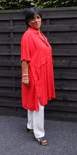 Lade das Bild in den Galerie-Viewer, Darkwin Longbluse oder Kleid in Rot
