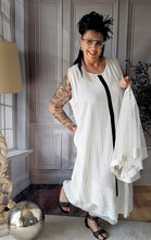 Lade das Bild in den Galerie-Viewer, Mädechenglück 2 Teiler Kleid &quot;Tanja&quot; mit Netzjacke in Weiss
