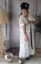 Lade das Bild in den Galerie-Viewer, Mädechenglück 2 Teiler Kleid &quot;Tanja&quot; mit Netzjacke in Weiss
