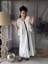 Lade das Bild in den Galerie-Viewer, Mädechenglück 2 Teiler Kleid &quot;Tanja&quot; mit Netzjacke in Weiss
