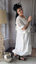Lade das Bild in den Galerie-Viewer, Mädechenglück 2 Teiler Kleid &quot;Tanja&quot; mit Netzjacke in Weiss
