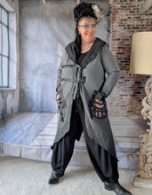 Load image into Gallery viewer, Redesign Sweatmantel mit Cut Outs und Kapuze
