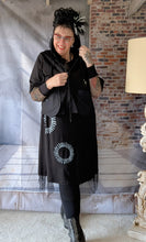 Load image into Gallery viewer, 2 Teiler Kleid mit Überwurf Jacke - raffiniert und aussergewöhnlich bis Größe 50
