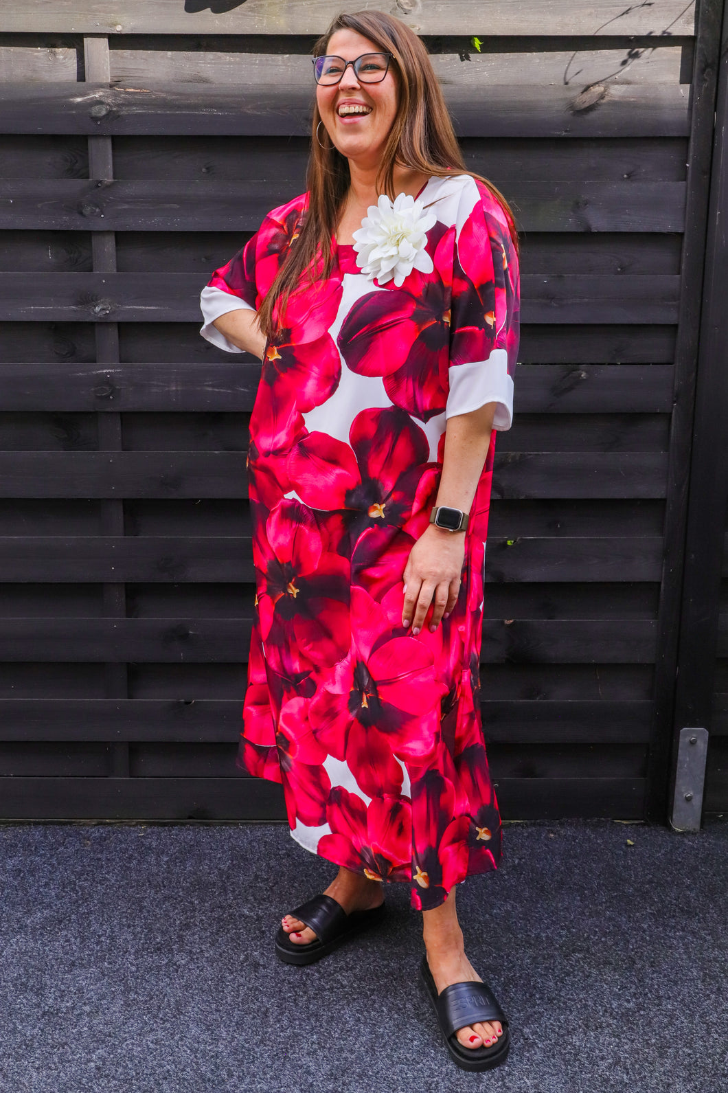 Kleid von CN-G mit floralem Muster bis Größe 56