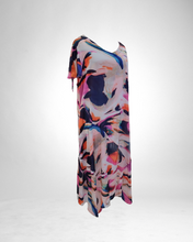 Lade das Bild in den Galerie-Viewer, Kleid von Mädchenglück  blau rosa Größe 40 bis 60 aus Rayon Viskose
