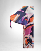 Lade das Bild in den Galerie-Viewer, Kleid von Mädchenglück  blau rosa Größe 40 bis 60 aus Rayon Viskose
