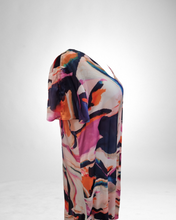 Lade das Bild in den Galerie-Viewer, Kleid von Mädchenglück  blau rosa Größe 40 bis 60 aus Rayon Viskose
