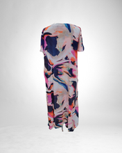 Lade das Bild in den Galerie-Viewer, Kleid von Mädchenglück  blau rosa Größe 40 bis 60 aus Rayon Viskose
