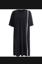 Load image into Gallery viewer, Lässiges Sweat-Kleid mit Zipper- und Streifen-Details bis Gr 62 - Studio
