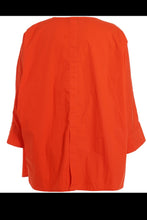 Lade das Bild in den Galerie-Viewer, Neon-Vibes: Stylische Oversize-Tunika aus edler „Paper-Touch“-Baumwolle in Orange - alle Größen - Gozzip
