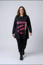 Load image into Gallery viewer, Barbie Hoodie-Tunika "The Coolest Barbie of Them All" bis Größe 58/60- Spezialanfertigung
