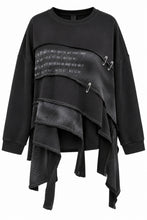 Load image into Gallery viewer, 2-Teiler Set Pullover &amp; Hose Washed Black Größe 40 bis 56

