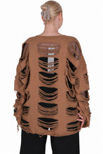 Lade das Bild in den Galerie-Viewer, Stylischer Cutout Oversize Sweat-Pullover mit Tüll in 3 Farben
